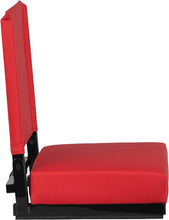 Load image into Gallery viewer, Red/White Outline Letter Print Stadium Seat