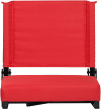 Load image into Gallery viewer, Red/White Letter Print Stadium Seat