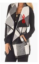 Load image into Gallery viewer, DST White and Black Plaid Vest