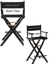 Load image into Gallery viewer, Directors Chair, Extra Wide, Bar Height with Diamond Monogram