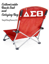 Load image into Gallery viewer, Customizable Red or Black Beach Seat and Carrying Bag