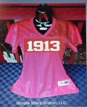 Load image into Gallery viewer, Red DST Customizable Football Jersey