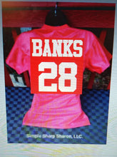 Load image into Gallery viewer, Red DST Customizable Football Jersey