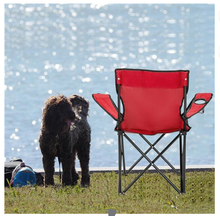 Load image into Gallery viewer, Red DST Customizable Folding Chair