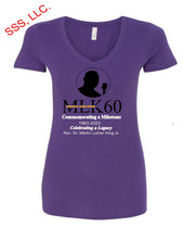 Load image into Gallery viewer, March Like King Commemorative Design on Purple Tops