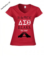 Load image into Gallery viewer, Delta D.E.A.R.S. Design 2 on red tops