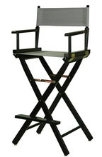Load image into Gallery viewer, Directors Chair, Regular Width, Bar Height with Diamond Monogram