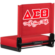 Load image into Gallery viewer, Red/White Outline Full Print Stadium Seat