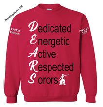 Load image into Gallery viewer, Delta D.E.A.R.S. Design 1 on red tops