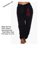 Load image into Gallery viewer, DST Red, White, or Black Sarong Customizable Coverup