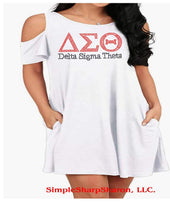 Load image into Gallery viewer, Cold Shoulder Sundress with DST Bling