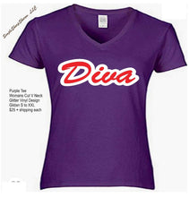 Load image into Gallery viewer, Purple tee with DST Symbols