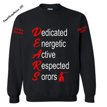 Load image into Gallery viewer, Delta D.E.A.R.S. Design 1 on black tops