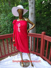 Load image into Gallery viewer, DST Red, White, or Black Sarong Customizable Coverup