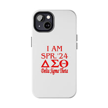 Load image into Gallery viewer, Phone Case in White the I AM SPR. &#39;24 DST Theme in Red
