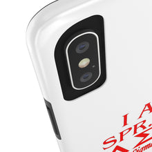 Load image into Gallery viewer, Phone Case in White the I AM SPR. &#39;24 DST Theme in Red
