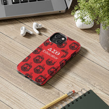 Load image into Gallery viewer, Phone Case in Red with DST Crest in Black with DST Educator Theme
