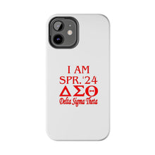 Load image into Gallery viewer, Phone Case in White the I AM SPR. &#39;24 DST Theme in Red
