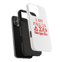 Load image into Gallery viewer, Phone Case in White with I AM FALL &#39;24 DST Theme in Red
