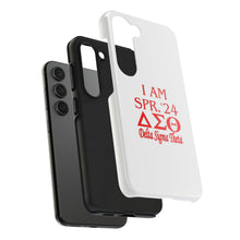 Load image into Gallery viewer, Phone Case in White the I AM SPR. &#39;24 DST Theme in Red
