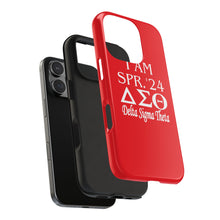 Load image into Gallery viewer, Phone Case in Red with I AM SPR. &#39;24 DST Theme in White
