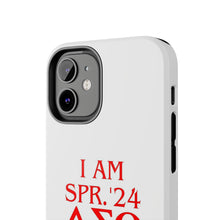 Load image into Gallery viewer, Phone Case in White the I AM SPR. &#39;24 DST Theme in Red
