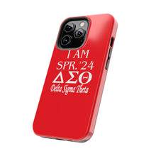 Load image into Gallery viewer, Phone Case in Red with I AM SPR. &#39;24 DST Theme in White
