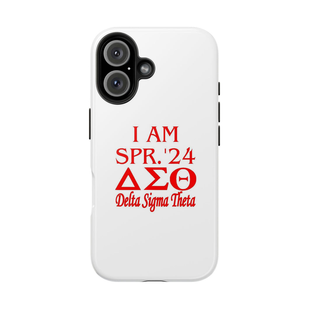 Phone Case in White the I AM SPR. '24 DST Theme in Red