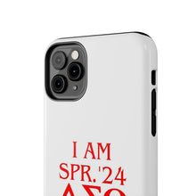 Load image into Gallery viewer, Phone Case in White the I AM SPR. &#39;24 DST Theme in Red
