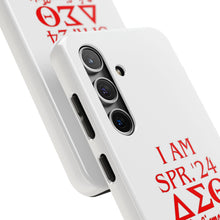 Load image into Gallery viewer, Phone Case in White the I AM SPR. &#39;24 DST Theme in Red
