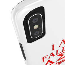 Load image into Gallery viewer, Phone Case in White with I AM FALL &#39;24 DST Theme in Red
