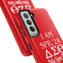 Load image into Gallery viewer, Phone Case in Red with I AM SPR. &#39;24 DST Theme in White
