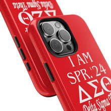 Load image into Gallery viewer, Phone Case in Red with I AM SPR. &#39;24 DST Theme in White
