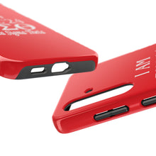 Load image into Gallery viewer, Phone Case in Red with I AM FALL &#39;24 DST Theme in White
