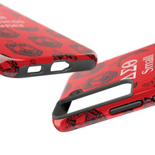 Load image into Gallery viewer, Phone Case in Red with DST Crest in Black with DST Small Business Owner Theme
