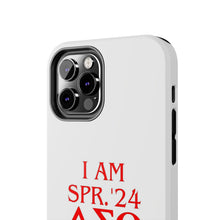 Load image into Gallery viewer, Phone Case in White the I AM SPR. &#39;24 DST Theme in Red
