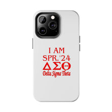 Load image into Gallery viewer, Phone Case in White the I AM SPR. &#39;24 DST Theme in Red
