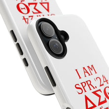 Load image into Gallery viewer, Phone Case in White the I AM SPR. &#39;24 DST Theme in Red
