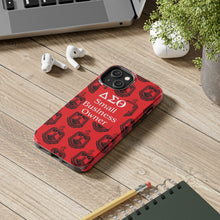 Load image into Gallery viewer, Phone Case in Red with DST Crest in Black with DST Small Business Owner Theme
