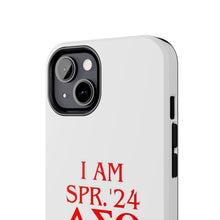 Load image into Gallery viewer, Phone Case in White the I AM SPR. &#39;24 DST Theme in Red
