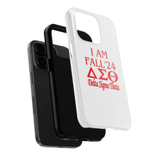 Load image into Gallery viewer, Phone Case in White with I AM FALL &#39;24 DST Theme in Red
