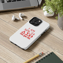 Load image into Gallery viewer, Phone Case in White the I AM SPR. &#39;24 DST Theme in Red
