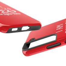 Load image into Gallery viewer, Phone Case in Red with I AM FALL &#39;24 DST Theme in White
