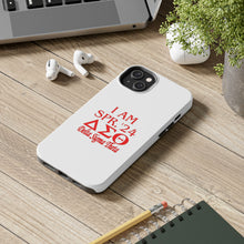 Load image into Gallery viewer, Phone Case in White the I AM SPR. &#39;24 DST Theme in Red
