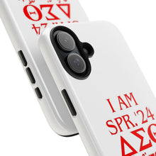 Load image into Gallery viewer, Phone Case in White the I AM SPR. &#39;24 DST Theme in Red
