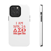 Load image into Gallery viewer, Phone Case in White the I AM SPR. &#39;24 DST Theme in Red
