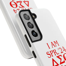 Load image into Gallery viewer, Phone Case in White the I AM SPR. &#39;24 DST Theme in Red
