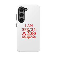 Load image into Gallery viewer, Phone Case in White the I AM SPR. &#39;24 DST Theme in Red
