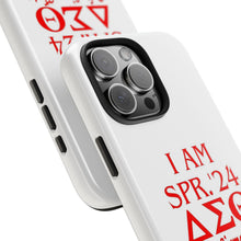 Load image into Gallery viewer, Phone Case in White the I AM SPR. &#39;24 DST Theme in Red
