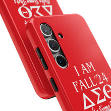 Load image into Gallery viewer, Phone Case in Red with I AM FALL &#39;24 DST Theme in White
